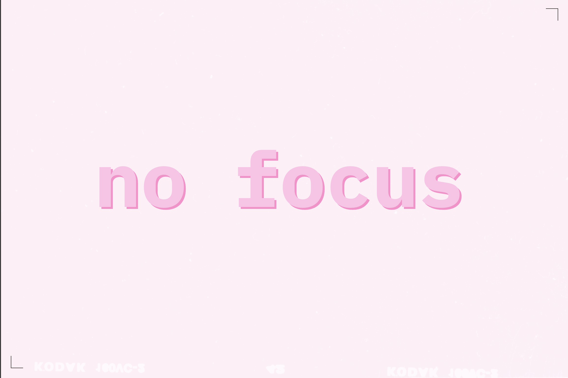 Надпись no focus